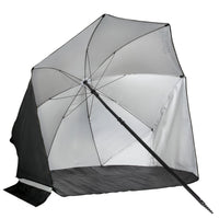 VirtuFit Strandparasol - Windscherm - Strandtent - 160 cm - Zwart