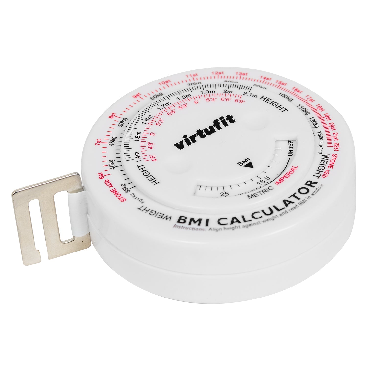 VirtuFit Measuring Tape with BMI Calculator - 150 cm