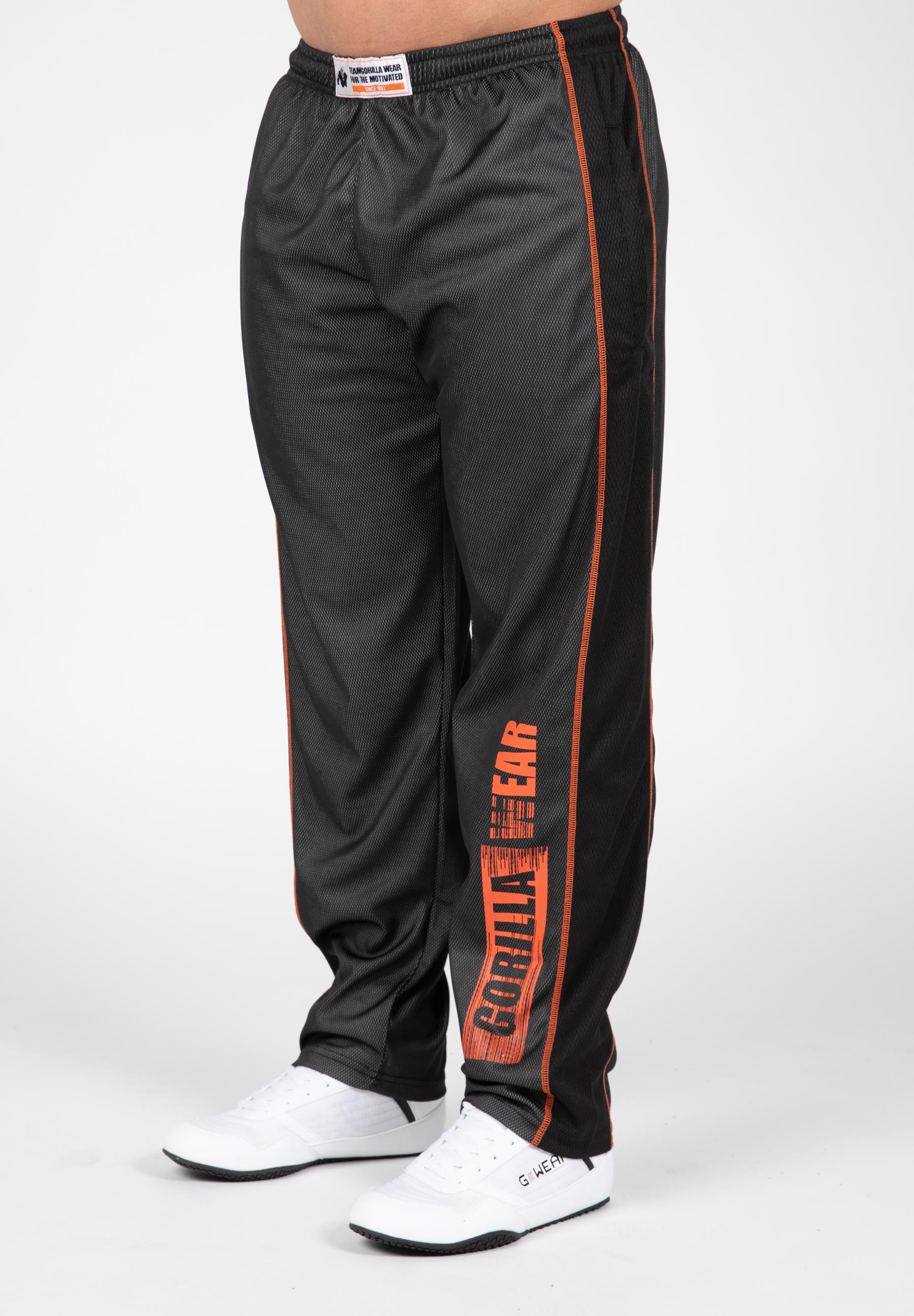Gorilla Wear Wallace Mesh Pants - Gray/Orange