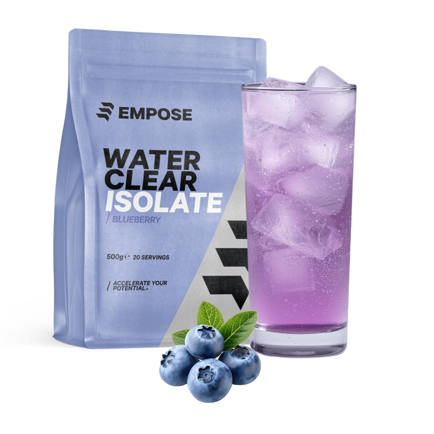 Empose Nutrition Water Clear Isolate - Protein Lemonade - 500 gr - Blueberry