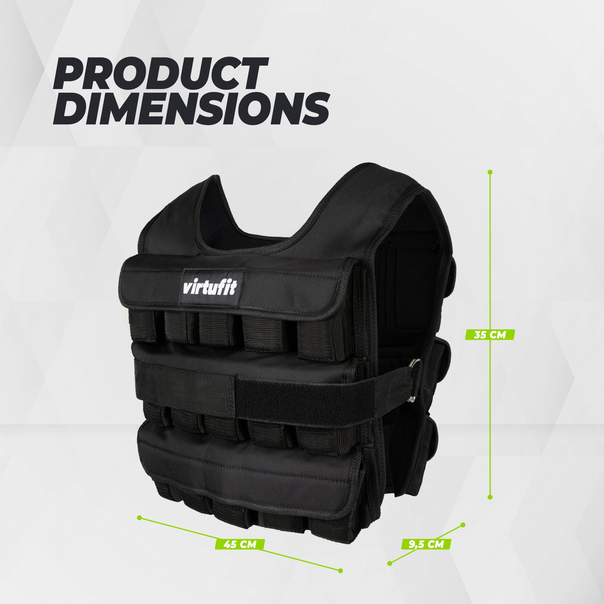 VirtuFit Adjustable Weight Vest Pro - 30 kg