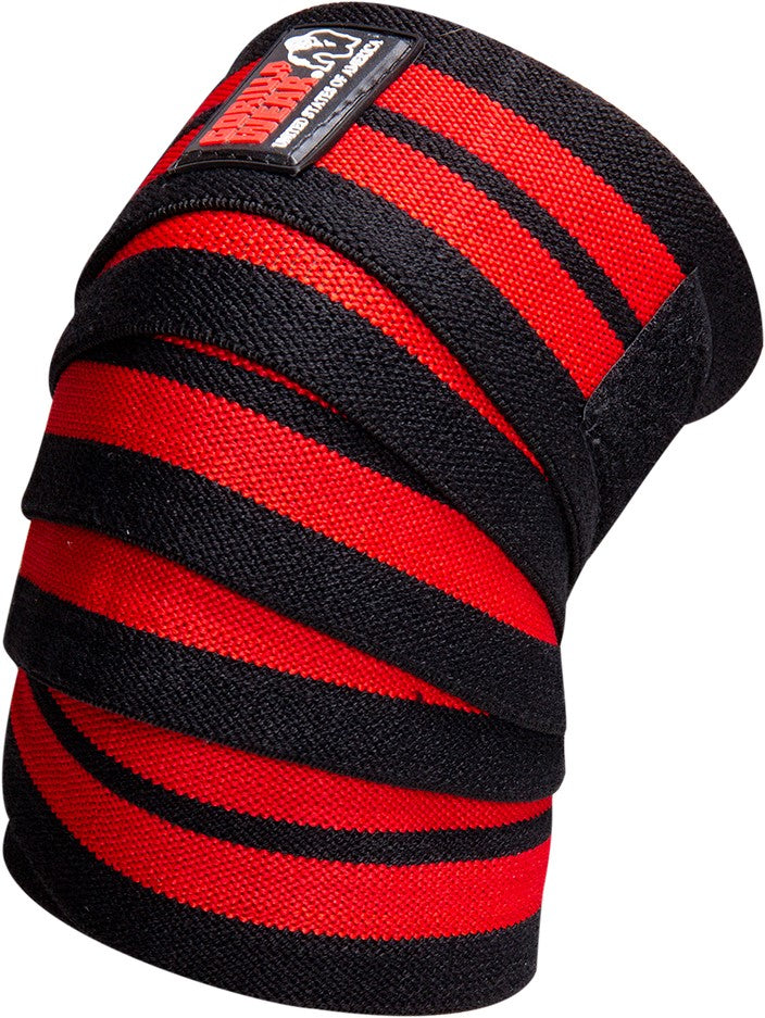 Knee Wraps - Black/Red