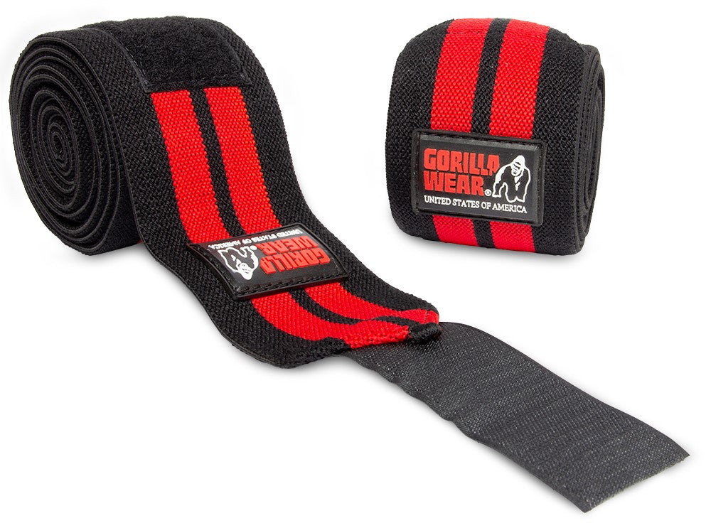 Knee Wraps - Black/Red