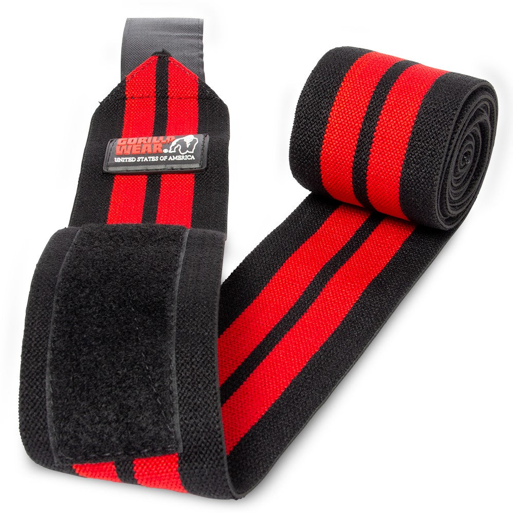 Knee Wraps - Black/Red