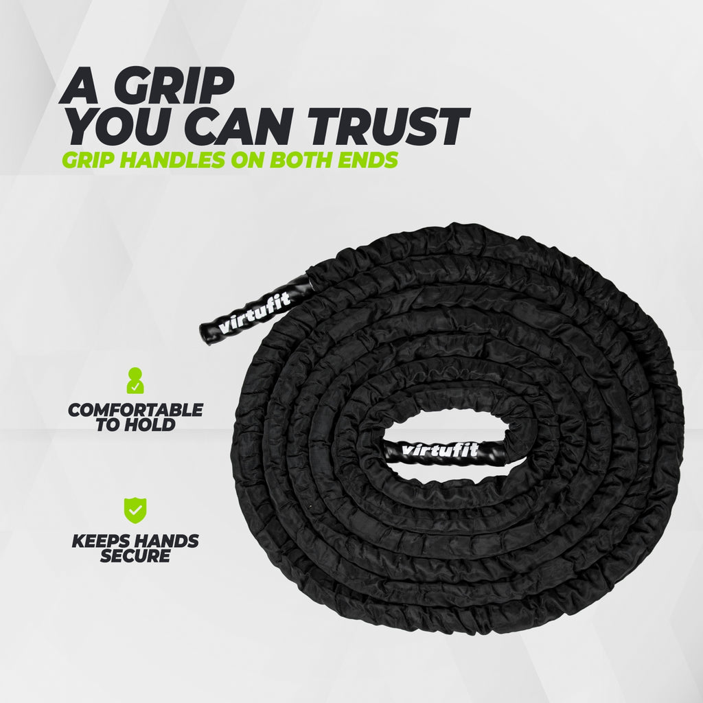 VirtuFit Battle Rope - Fitness Rope Pro - 9 m