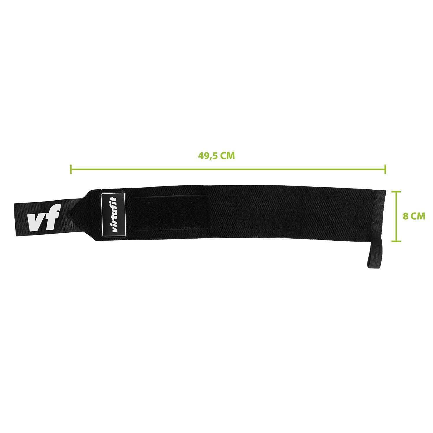 VirtuFit Elastic Wrist Wraps - Black