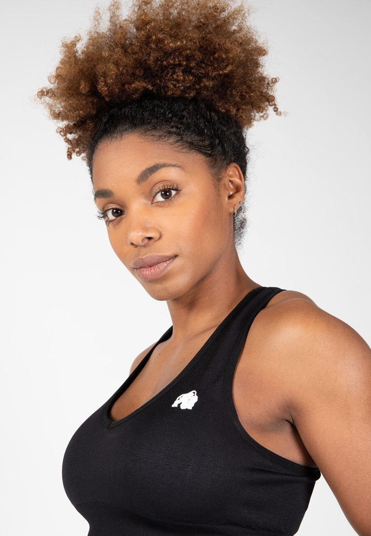 Neiro Seamless Sports Bra - Black