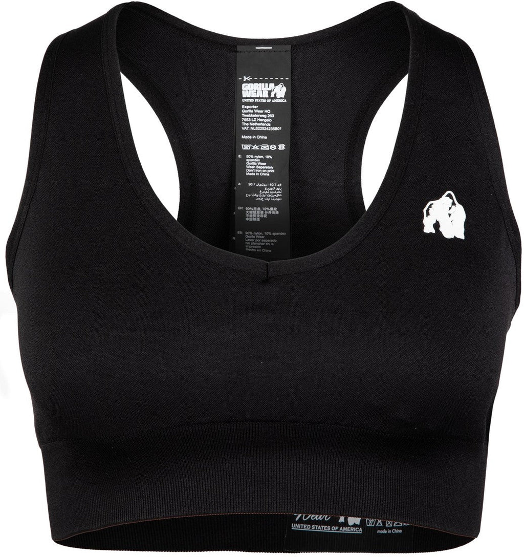 Neiro Seamless Sports Bra - Black