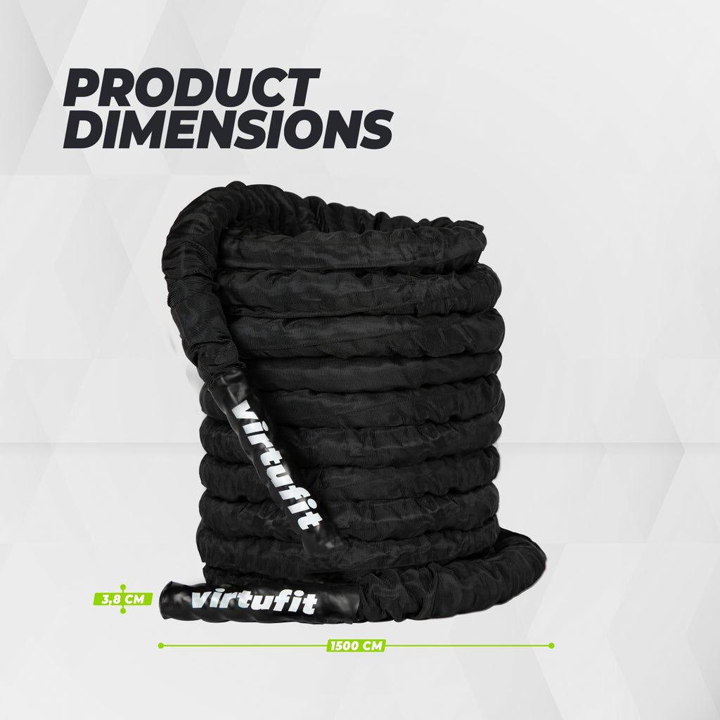 VirtuFit Battle Rope - Fitness Rope Pro - 15 m