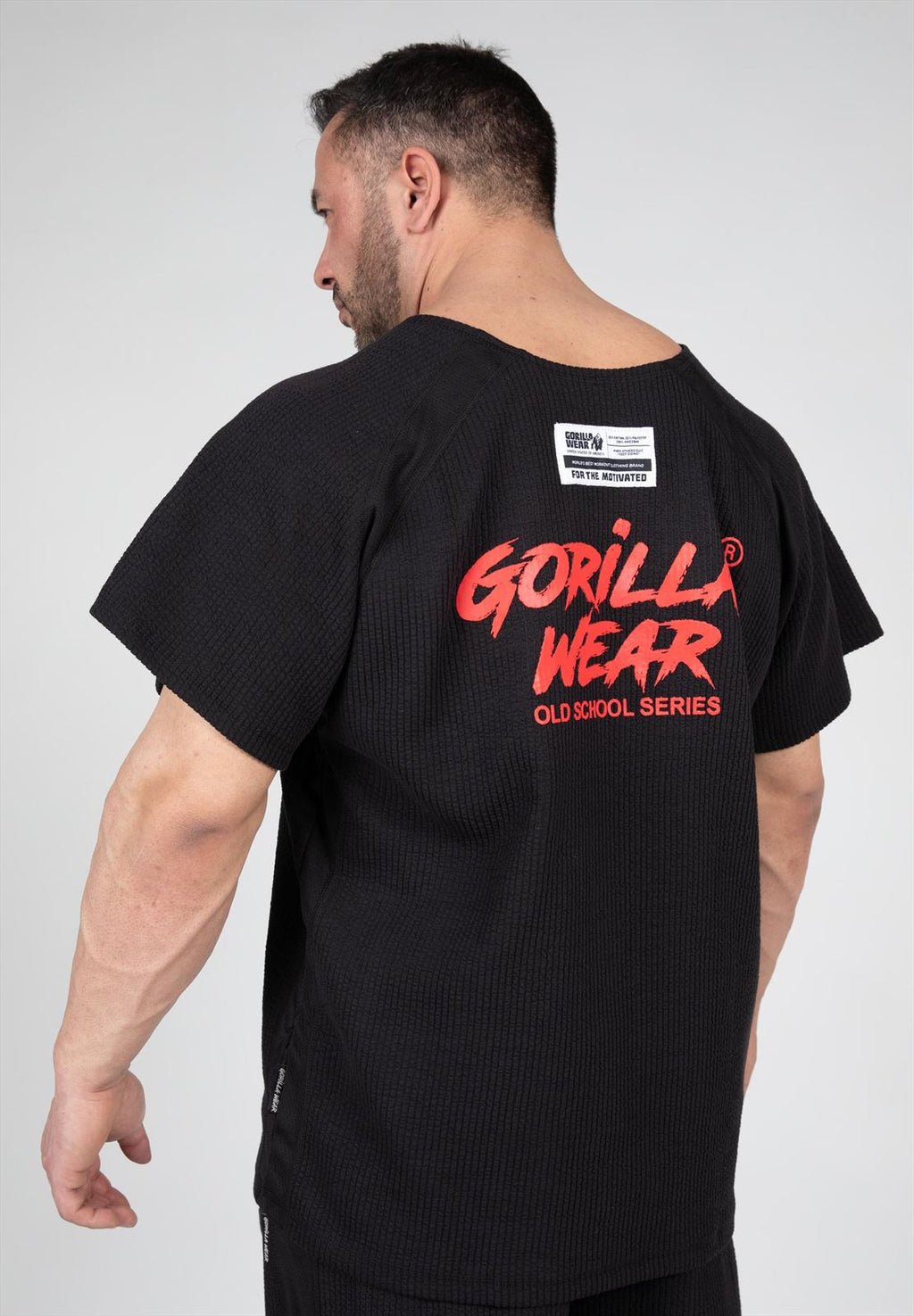 Augustine Old School Workout Top - Black/Red