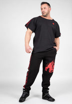 Buffalo Old School Workout Pants - Black/Red