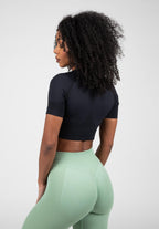 Gorilla Wear Whitney Seamless Crop Top - Black