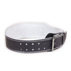 Gorilla Wear 4 Inch Padded Leather Lifting Belt - Black/Gray