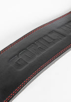 Gorilla Wear 4 Inch Premium Leather Lever Belt - Black