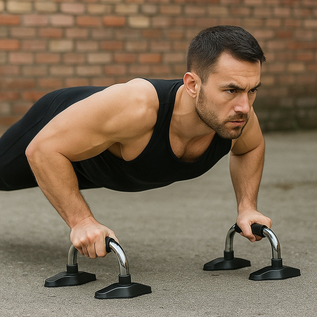 VirtuFit Push Up Bars Pro - Chrome