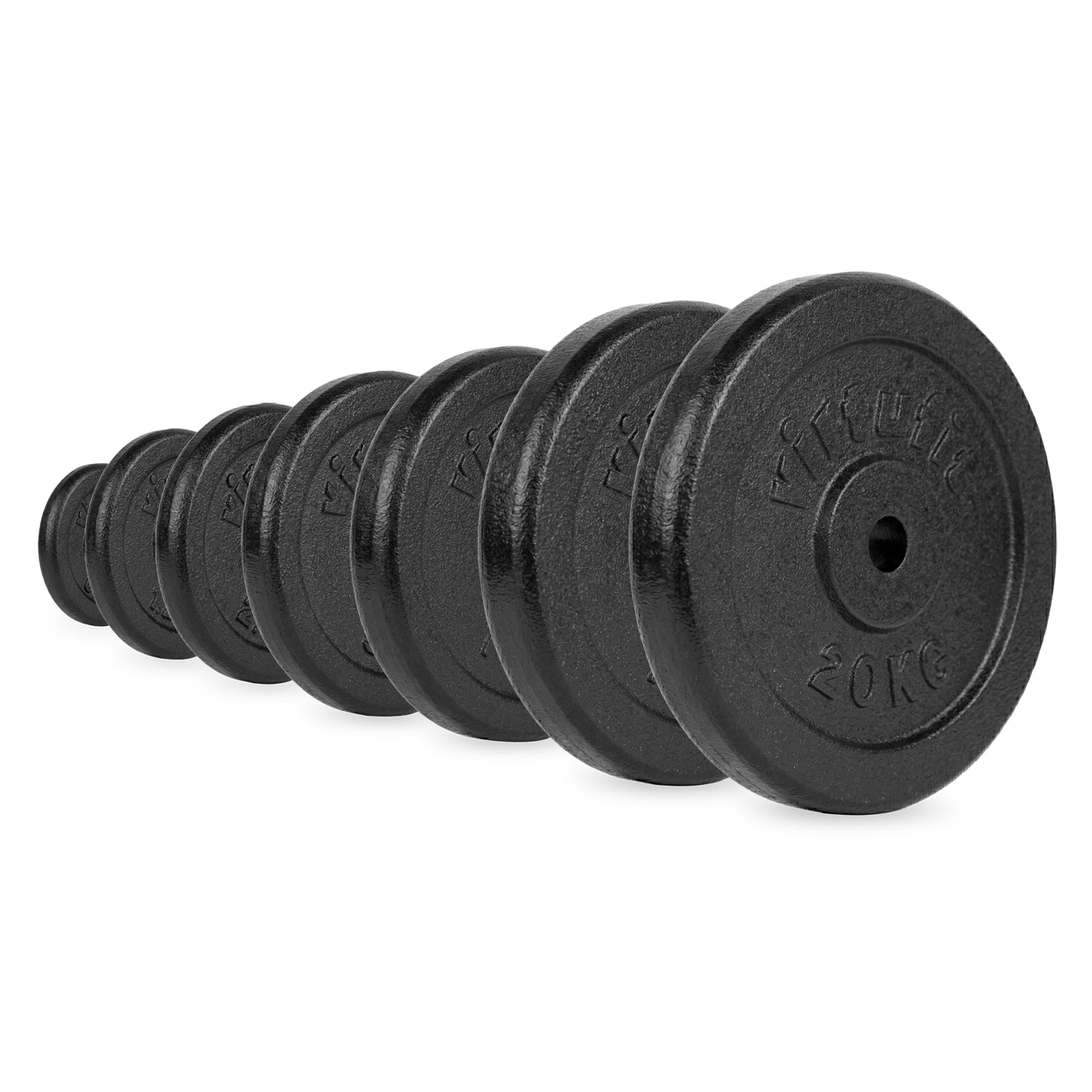 VirtuFit Cast Iron Weight Plate 30 mm - 5 kg - Black