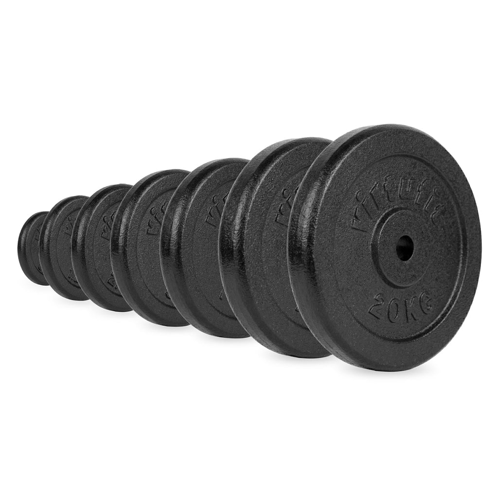 VirtuFit Cast Iron Weight Plate 30 mm - 20 kg - Black