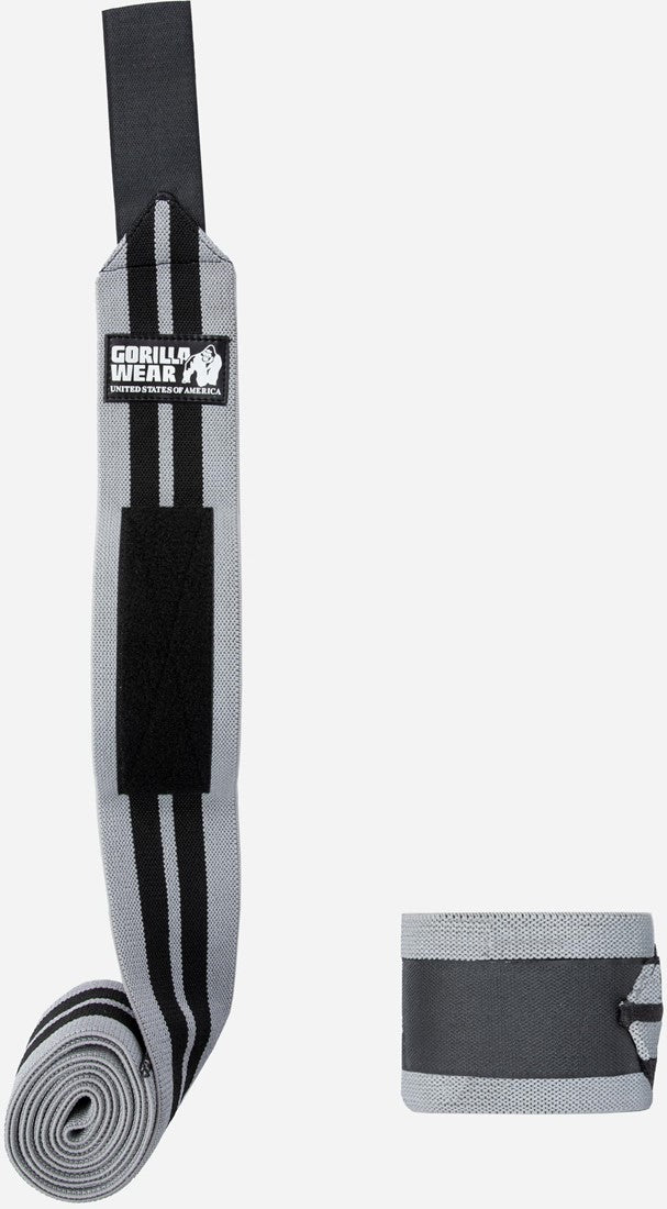 Gorilla Wear Knee Wraps - Grey/Black