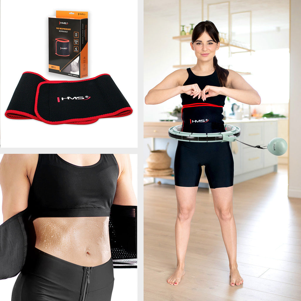 HMS Set Hula Hoop - Green + Slimming Waist Belt