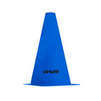 VirtuFit Cones Set - 23 cm - 12 Pieces - Blue