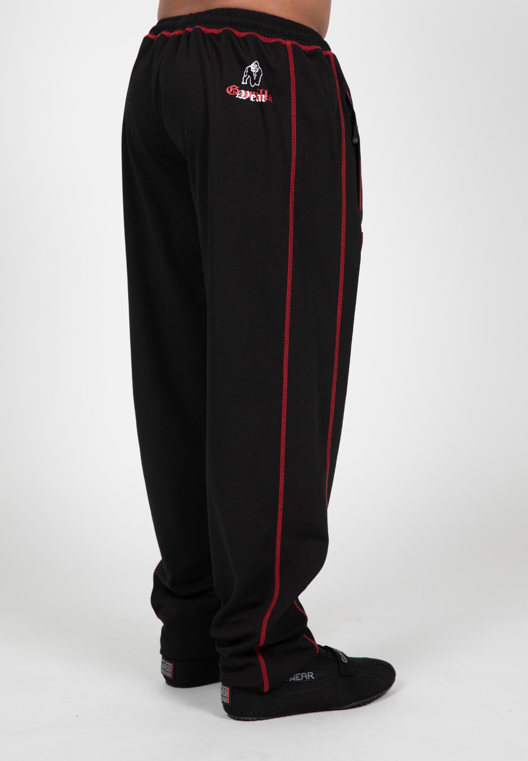 Gorilla Wear Marlow Mesh Pants - Black/Red