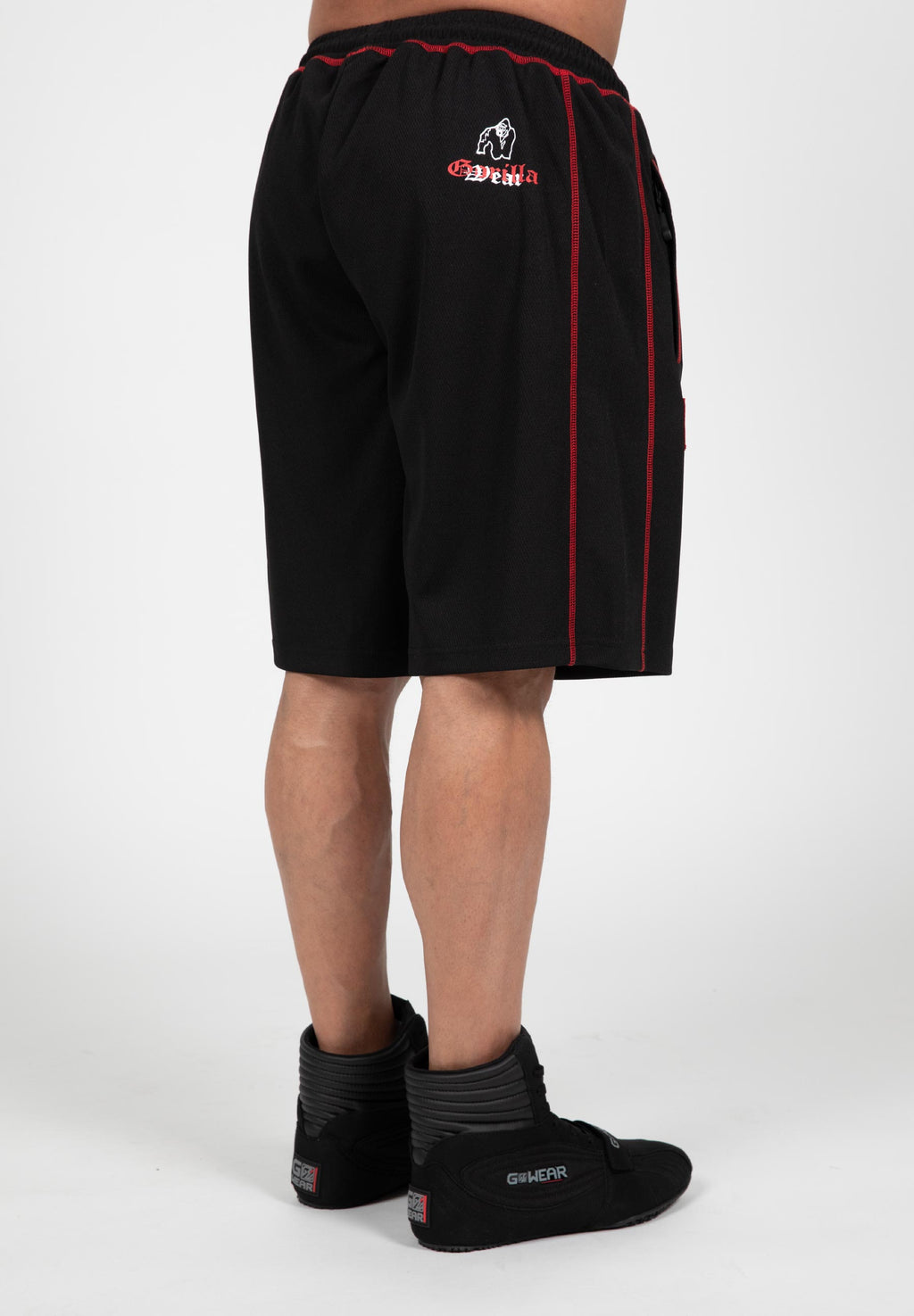 Gorilla Wear Marlow Mesh Shorts - Black/Red
