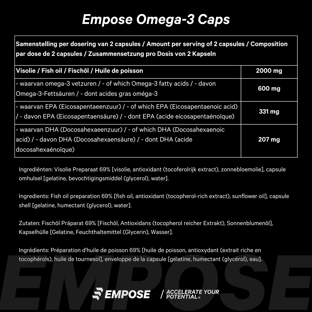 Empose Nutrition Omega-3 / Fish oil Caps - 120 Caps