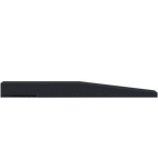 Flow Fitness Rubber Ramp Profile with Waterproof SBR Layer – 100 x 20 x 2 cm – Black