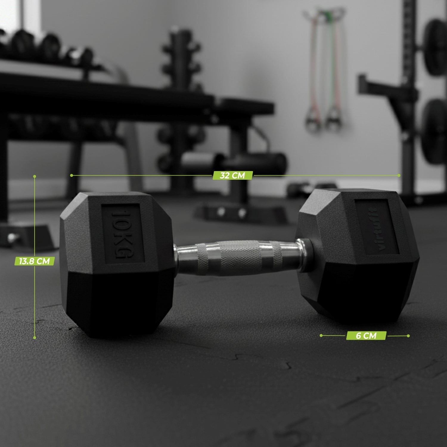 VirtuFit Hexa Dumbbell Pro - 10 kg
