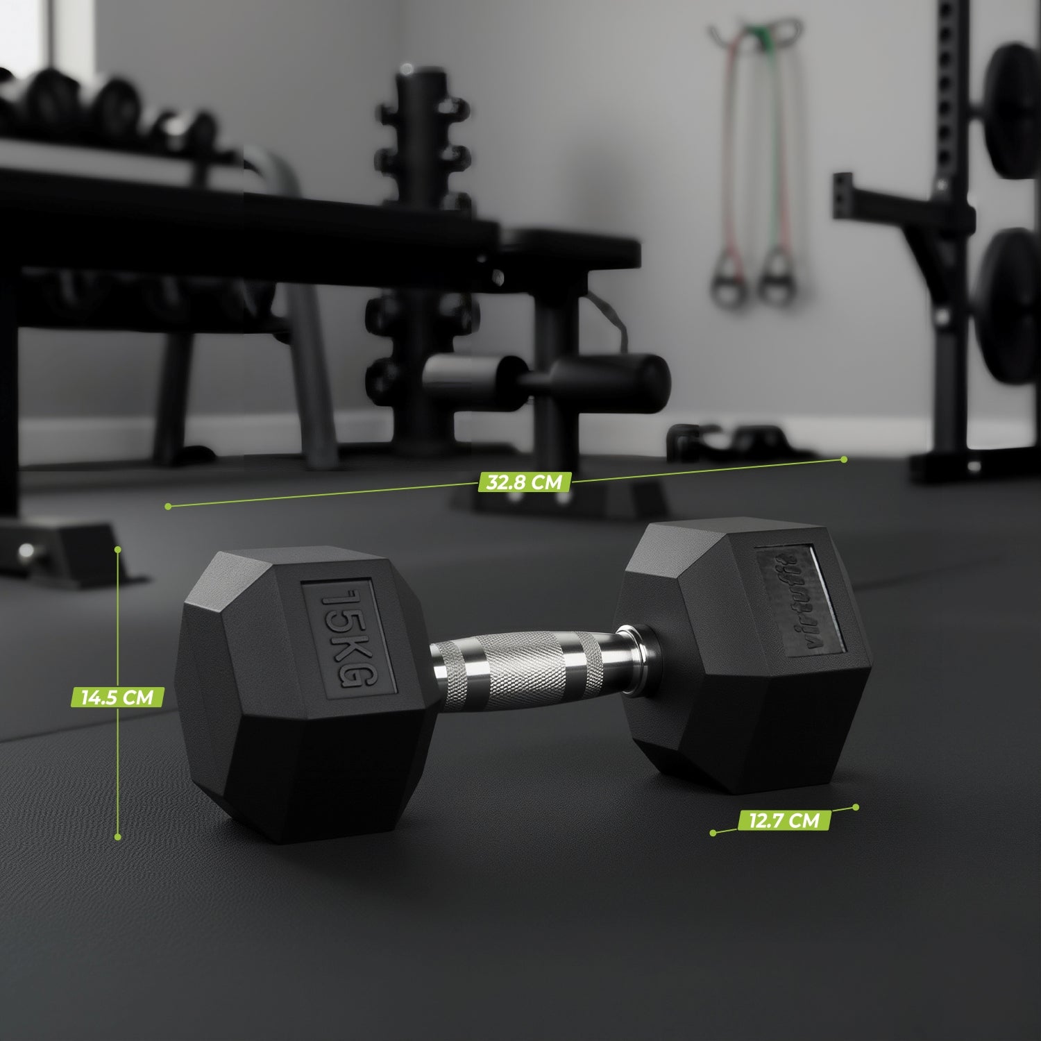 VirtuFit Hexa Dumbbell Pro - 15 kg