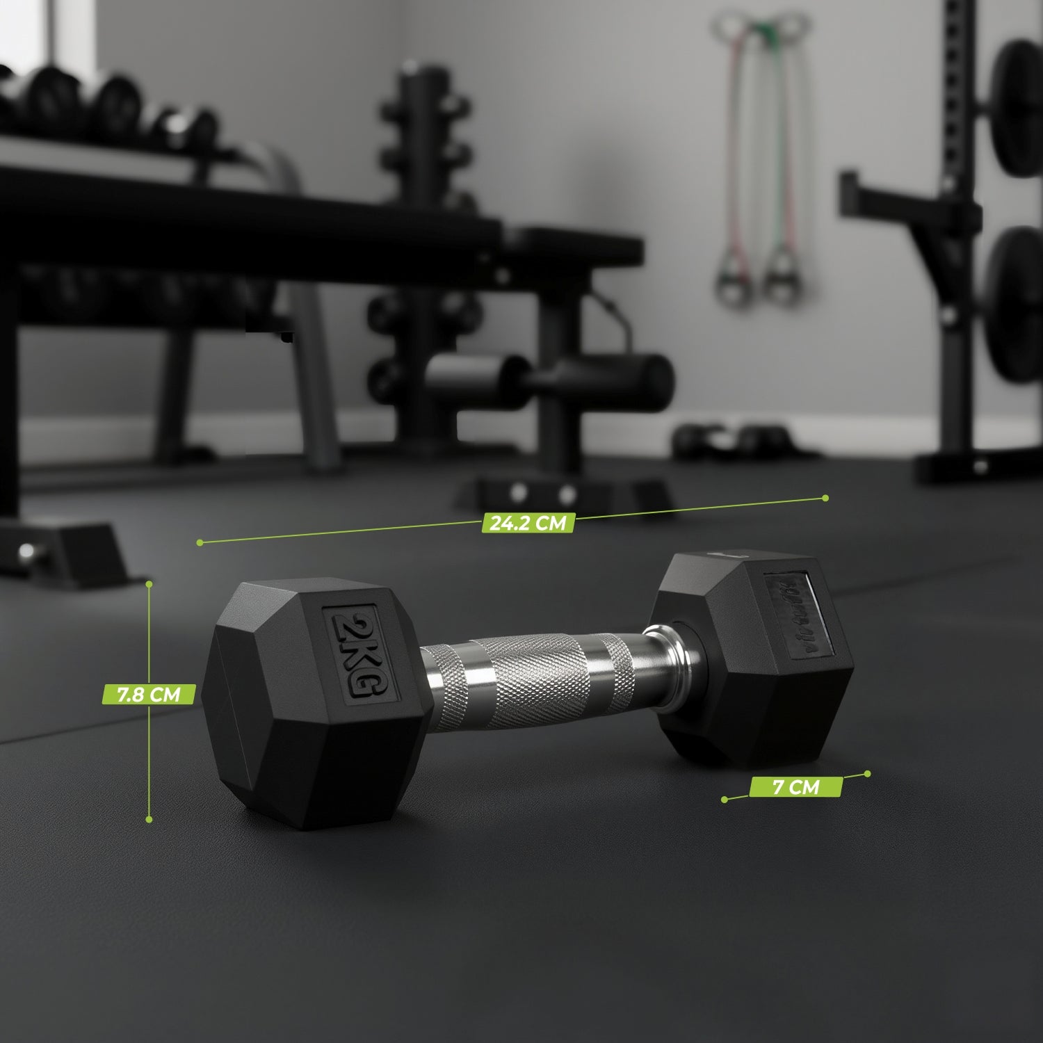 VirtuFit Hexa Dumbbell Pro - 2 kg