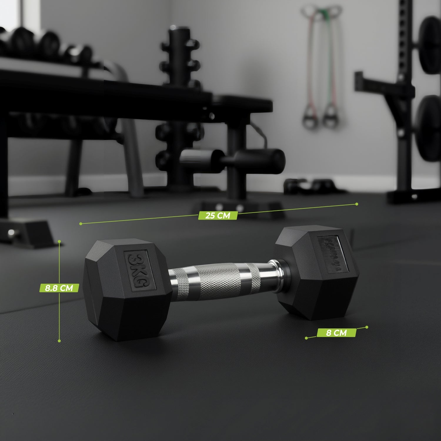 VirtuFit Hexa Dumbbell Pro - 3 kg