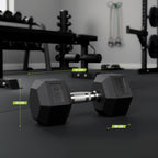 VirtuFit Hexa Dumbbell Pro - 32,5 kg