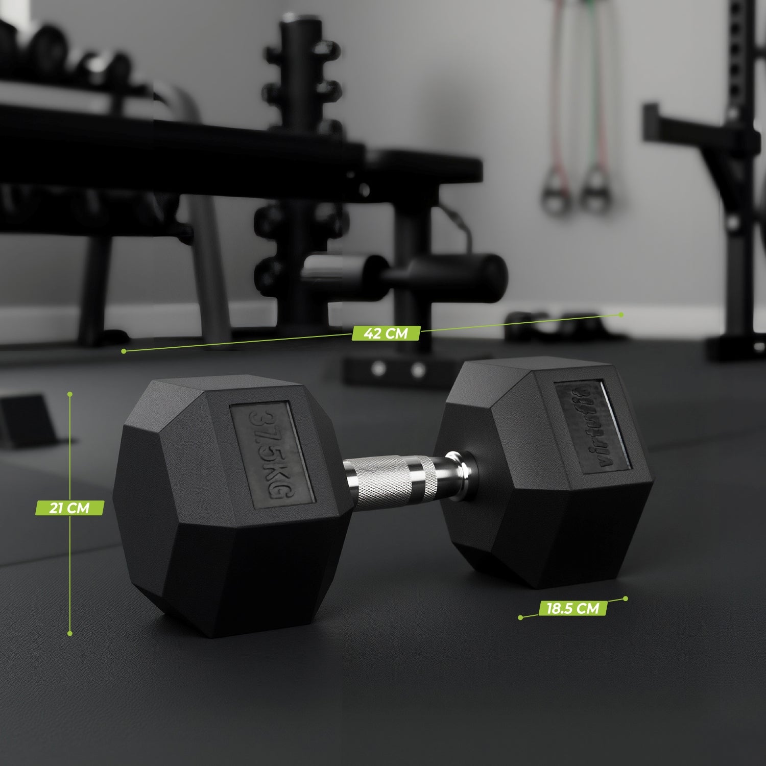 VirtuFit Hexa Dumbbell Pro - 37,5 kg