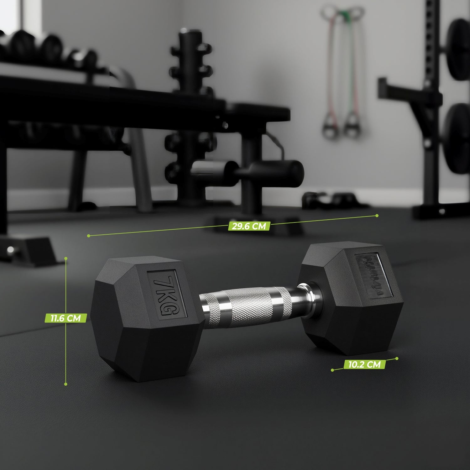 VirtuFit Hexa Dumbbell Pro - 7 kg