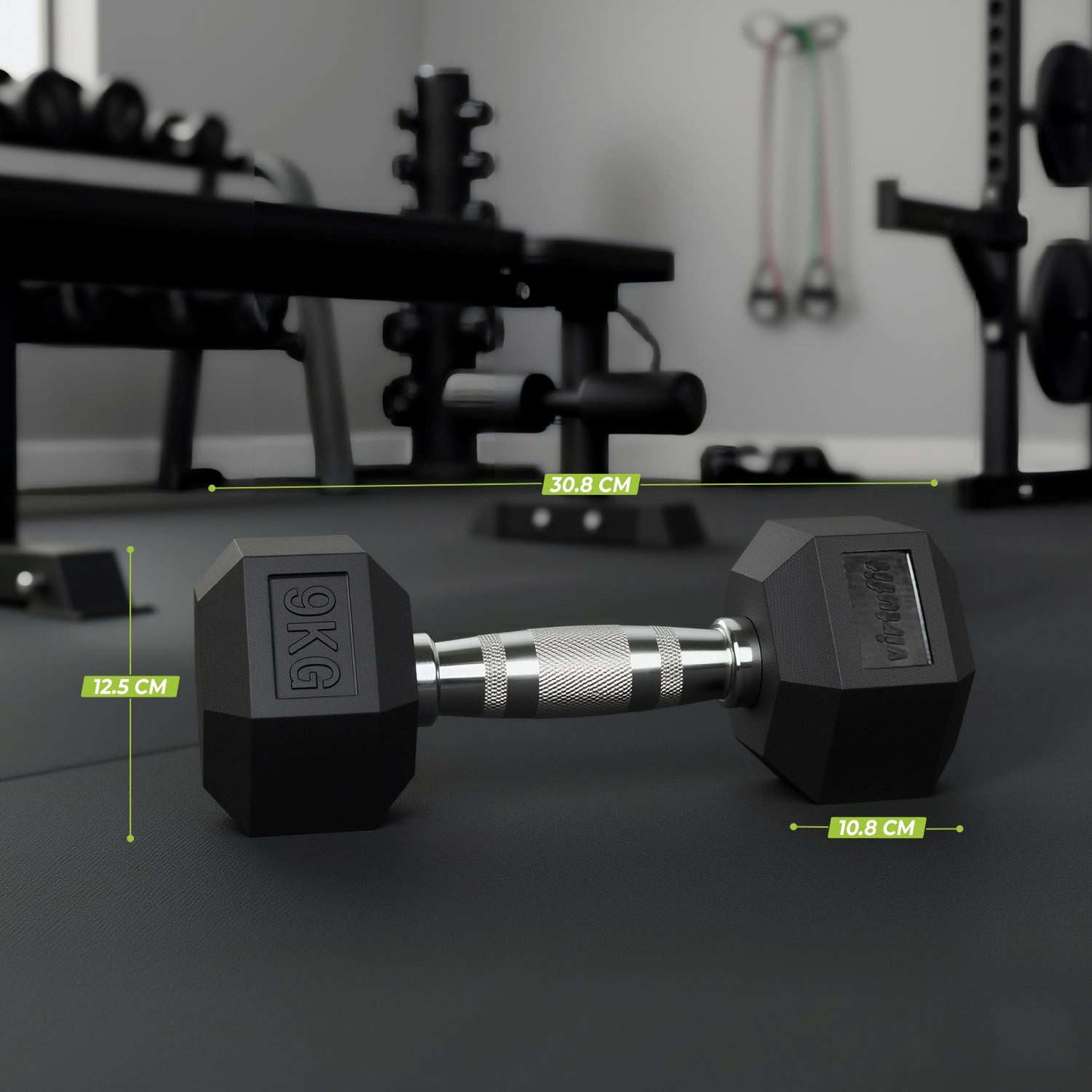 VirtuFit Hexa Dumbbell Pro - 9 kg