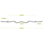 VirtuFit Curl Bar - EZ Barbell - 120 cm - Screw - 30 mm