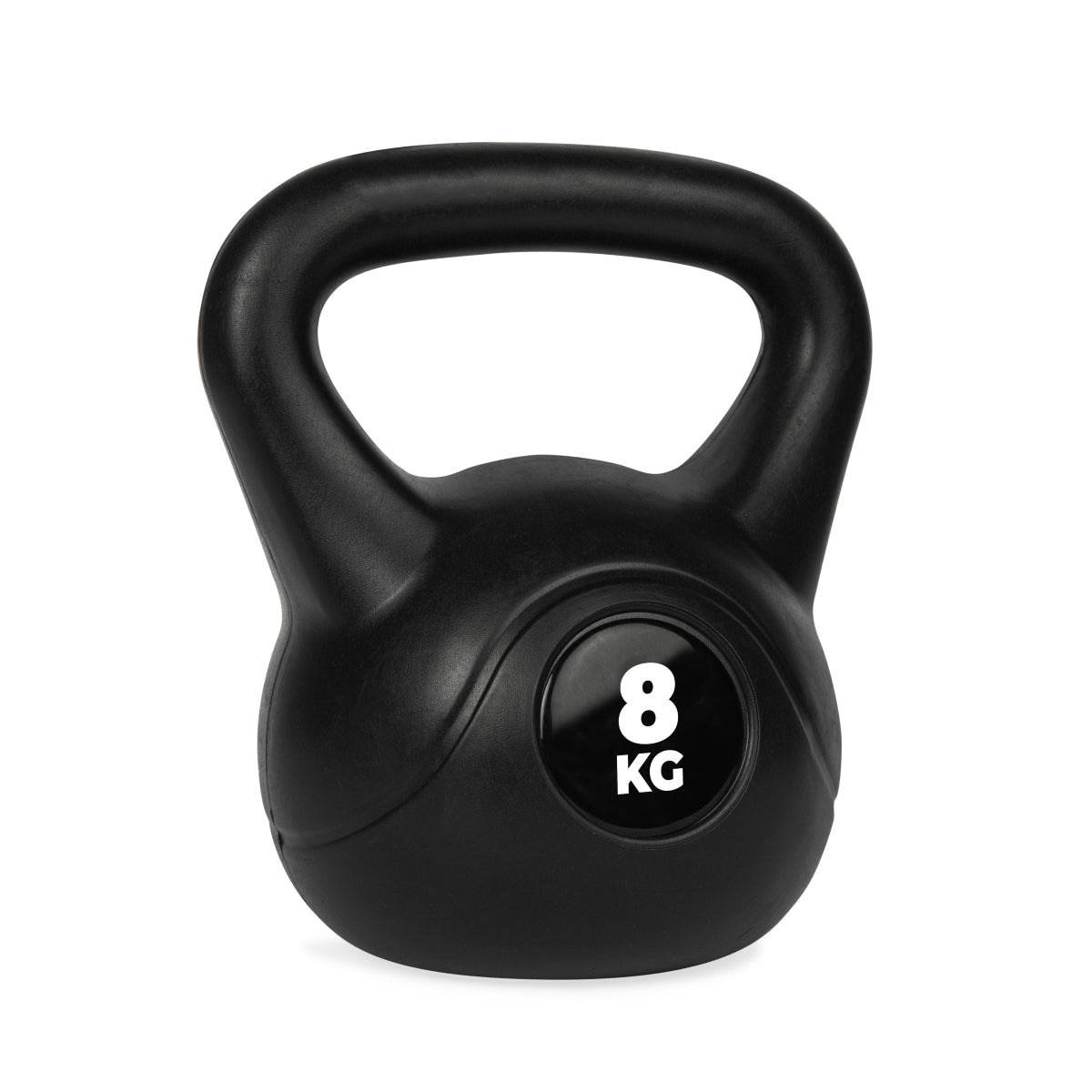VirtuFit PVC Kettlebell - 8 kg - Black