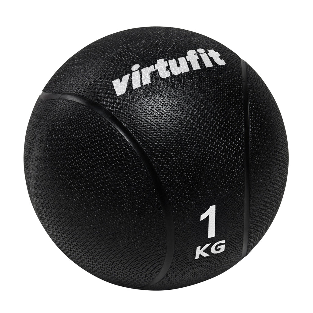 VirtuFit Medicine Ball Pro - 1 kg - Rubber - Black