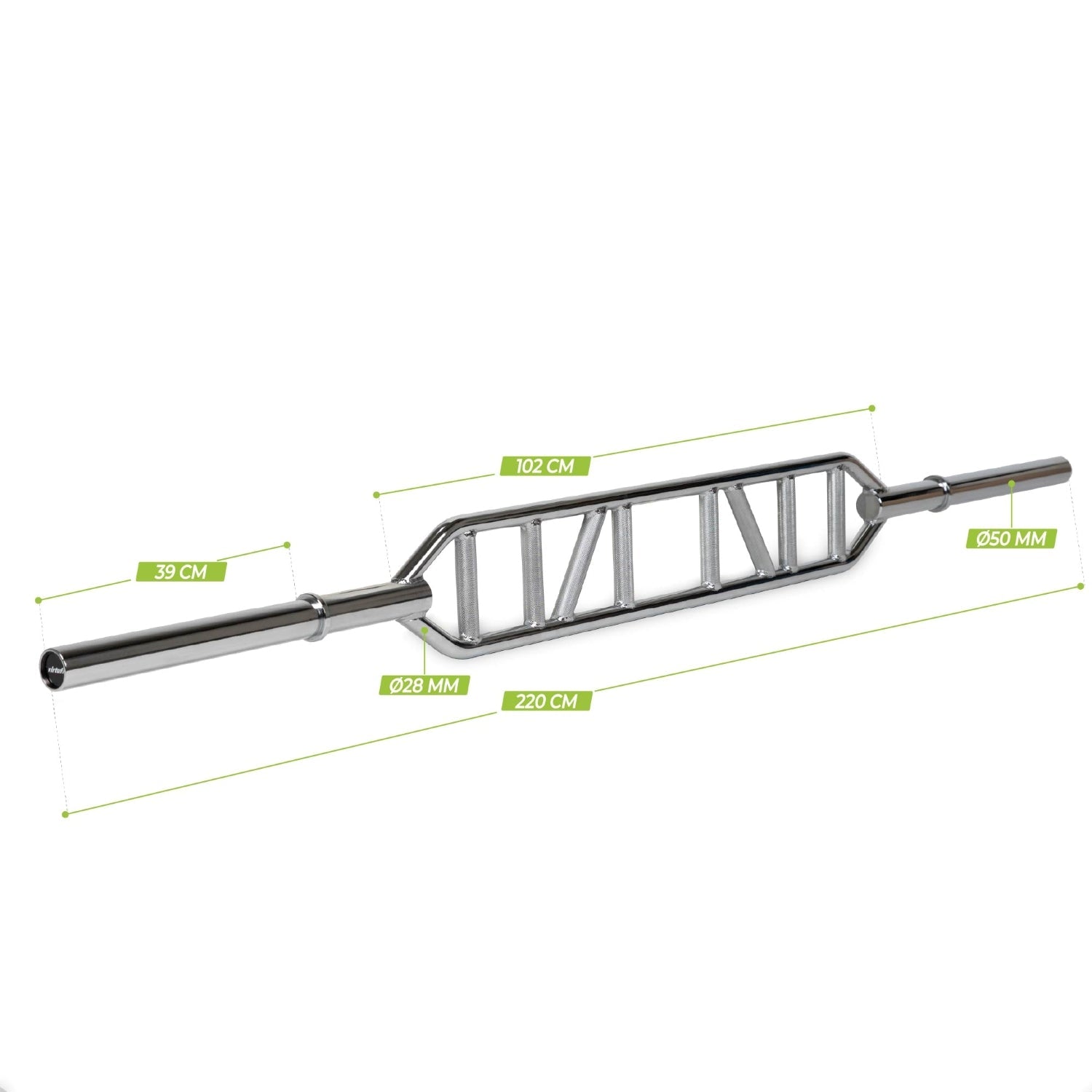 VirtuFit Multi Grip Barbell - Swiss Bar