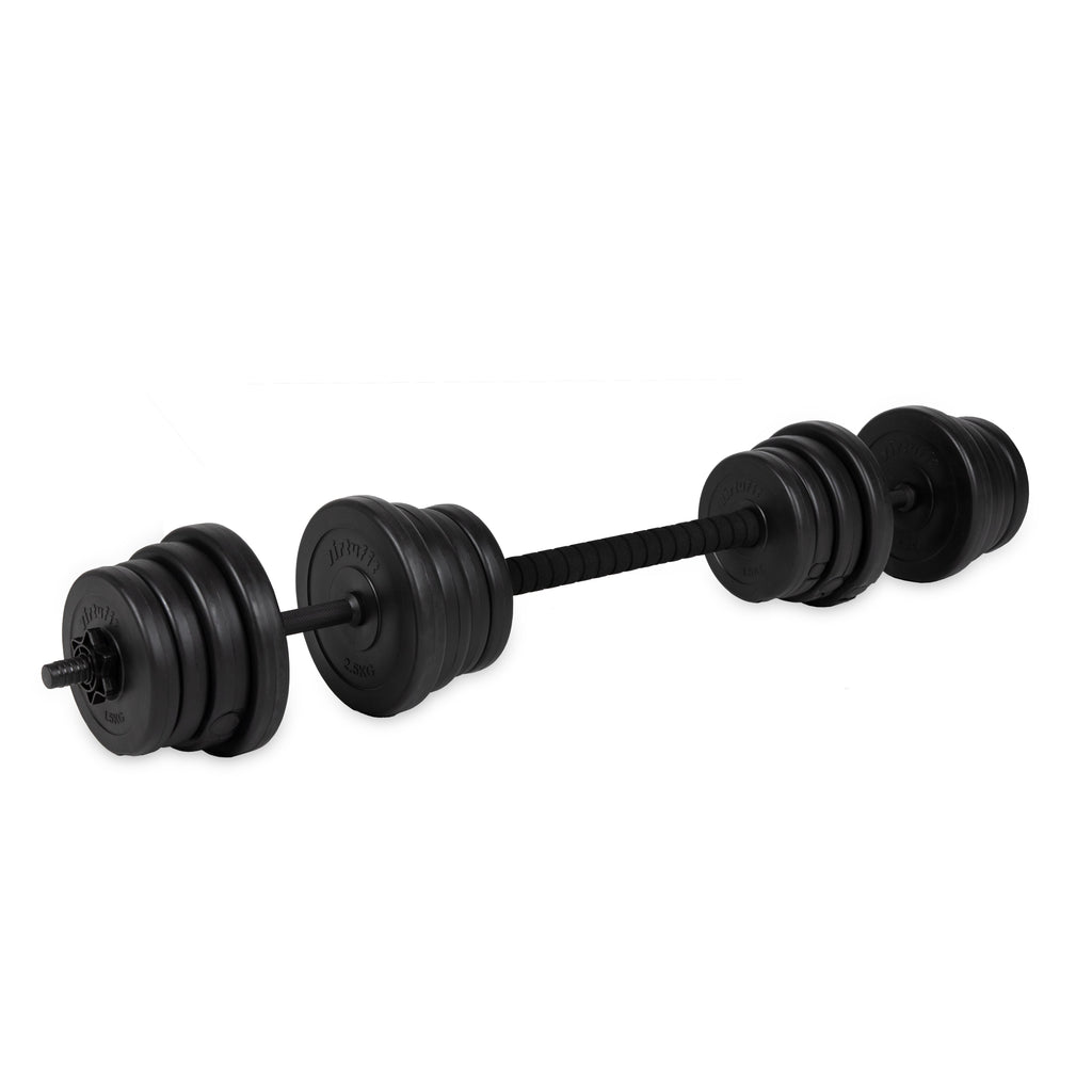VirtuFit Verstelbare Dumbbellset - 2 in 1 Set - 30 kg - Vinyl - Tweedekans