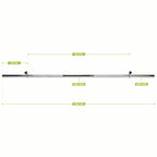VirtuFit Barbell bar - 200 cm - Spring collars - 30 mm