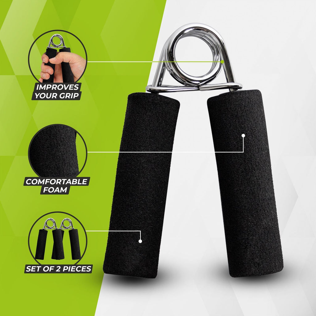 VirtuFit Grip Strength Trainer - Foam - Set - Black