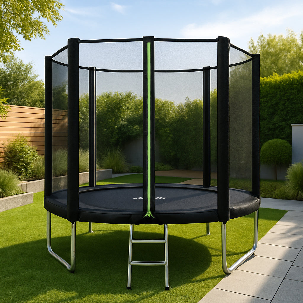 VirtuFit Trampoline met Veiligheidsnet - Zwart - 305 cm