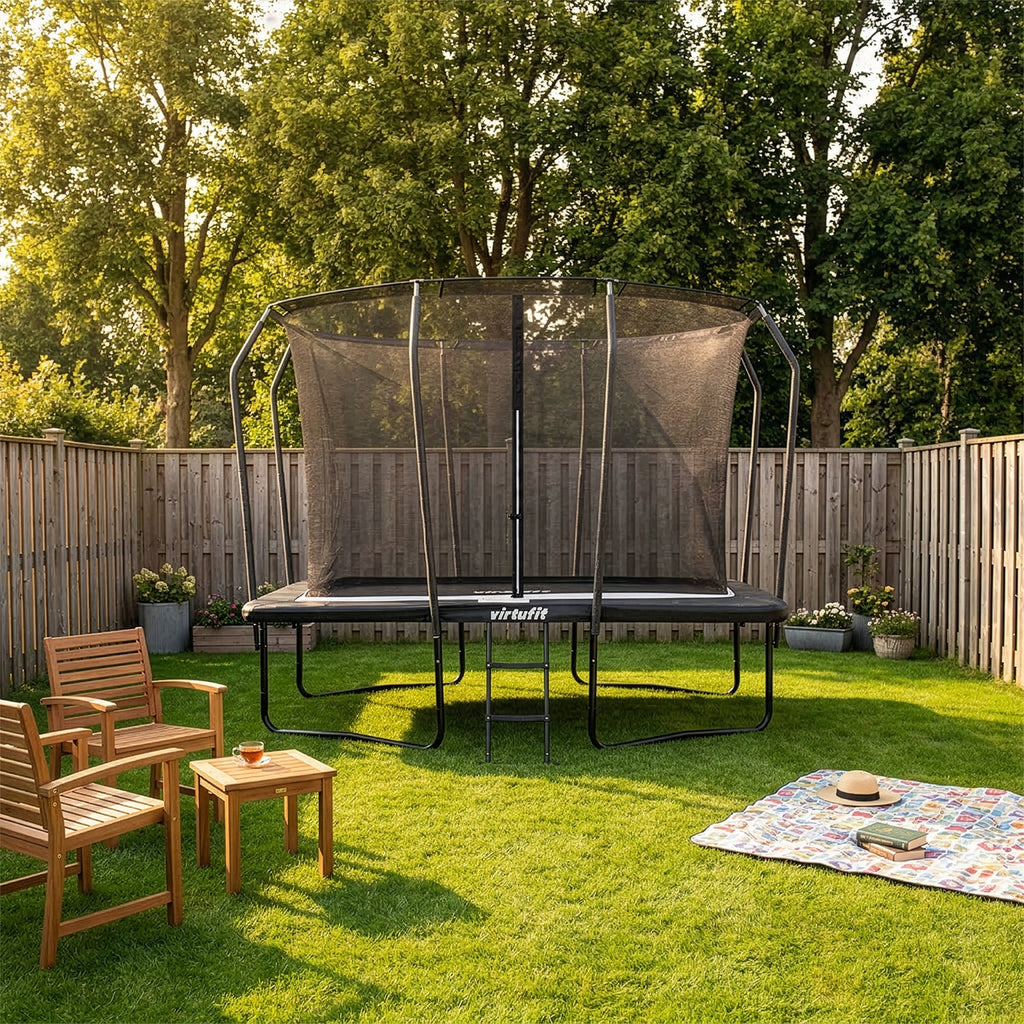 VirtuFit Trampoline Premium with Safety Net 213 x 305 cm