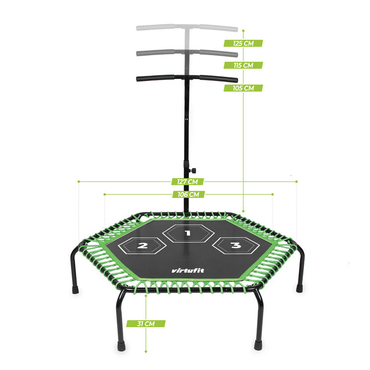 VirtuFit Fitness Trampoline Pro with Handle