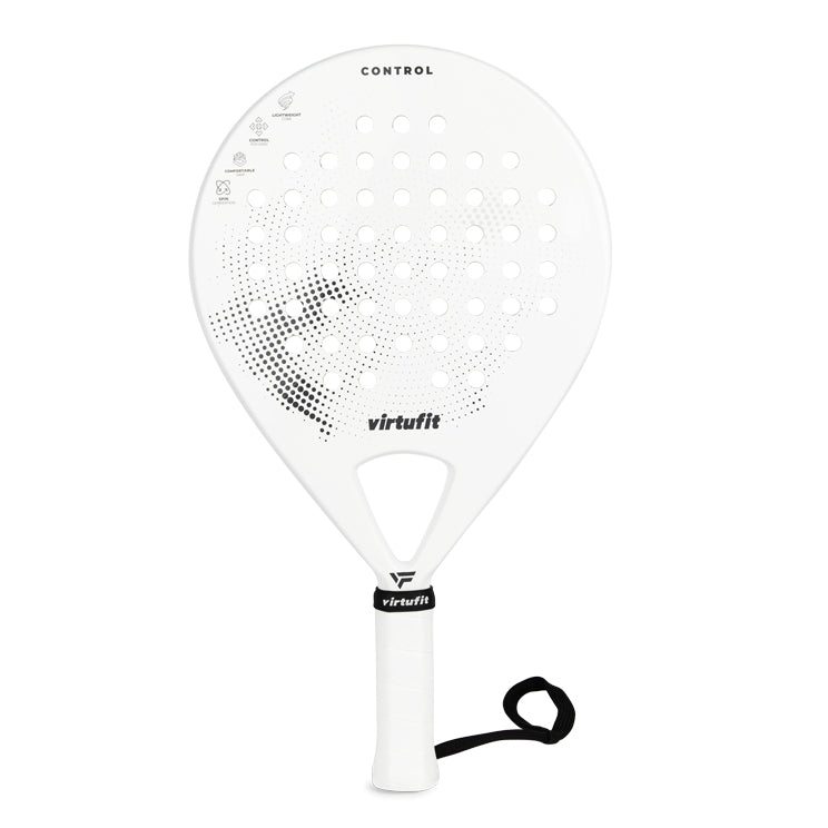 VirtuFit Control Padel Racket - White - Black