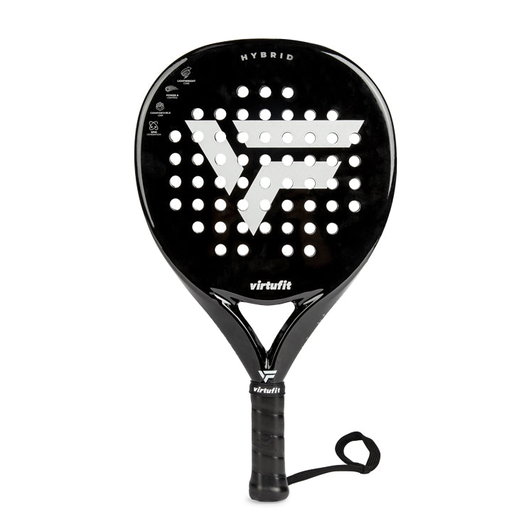 VirtuFit Hybrid Padel Racket - Black - Silver
