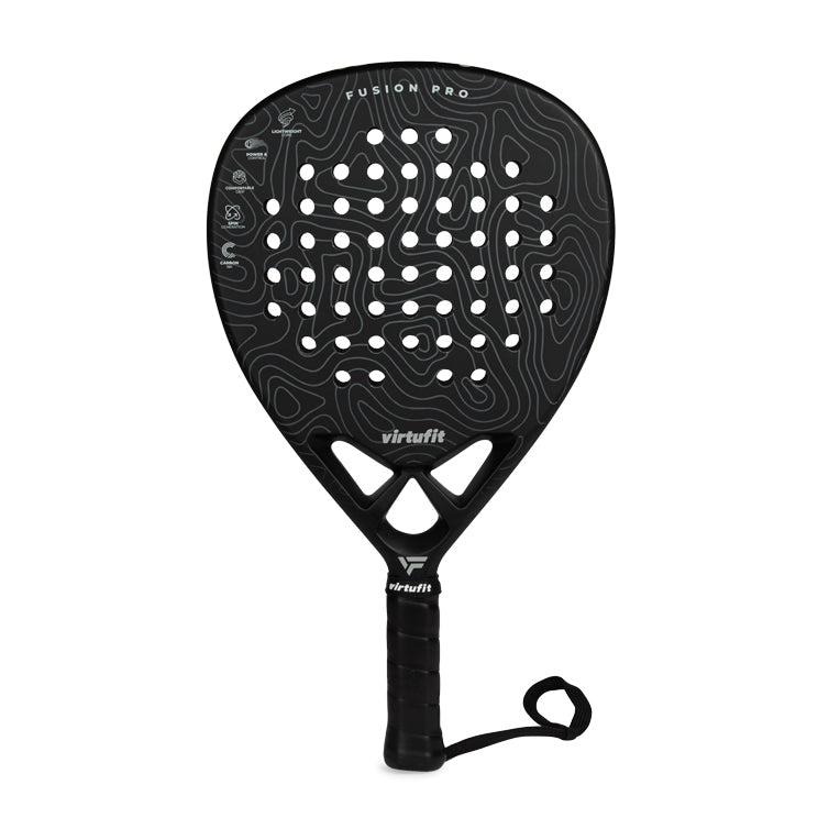 VirtuFit Fusion Pro Padel Racket - Black- Grey