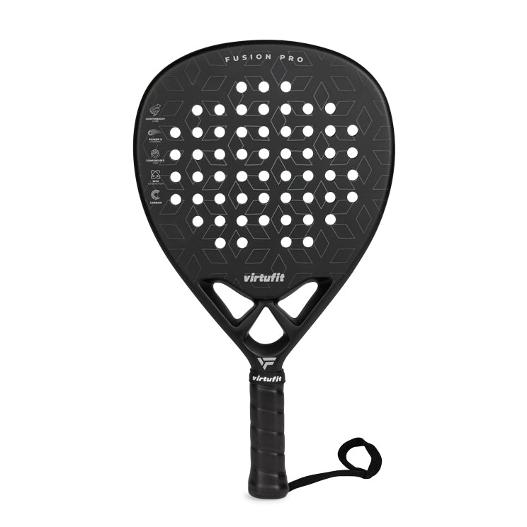VirtuFit Fusion Pro Padel Racket - Black- Silver